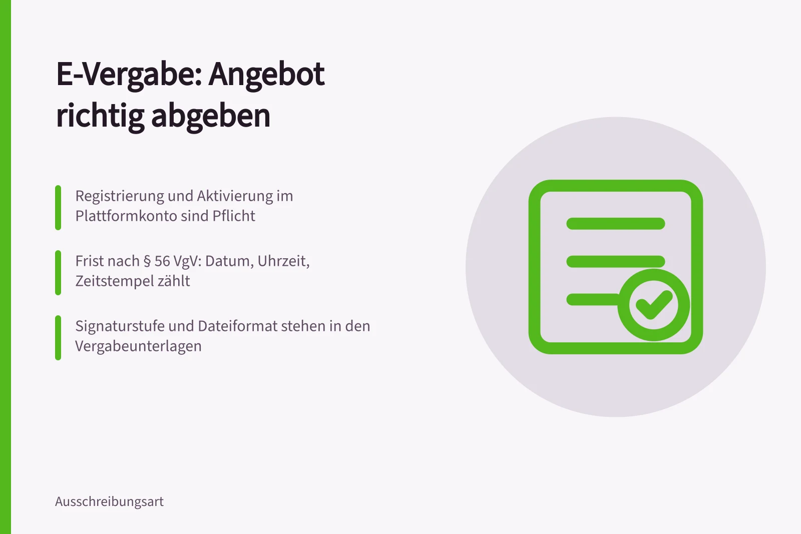 Karte zur Abgabe von Angeboten über die e-Vergabe